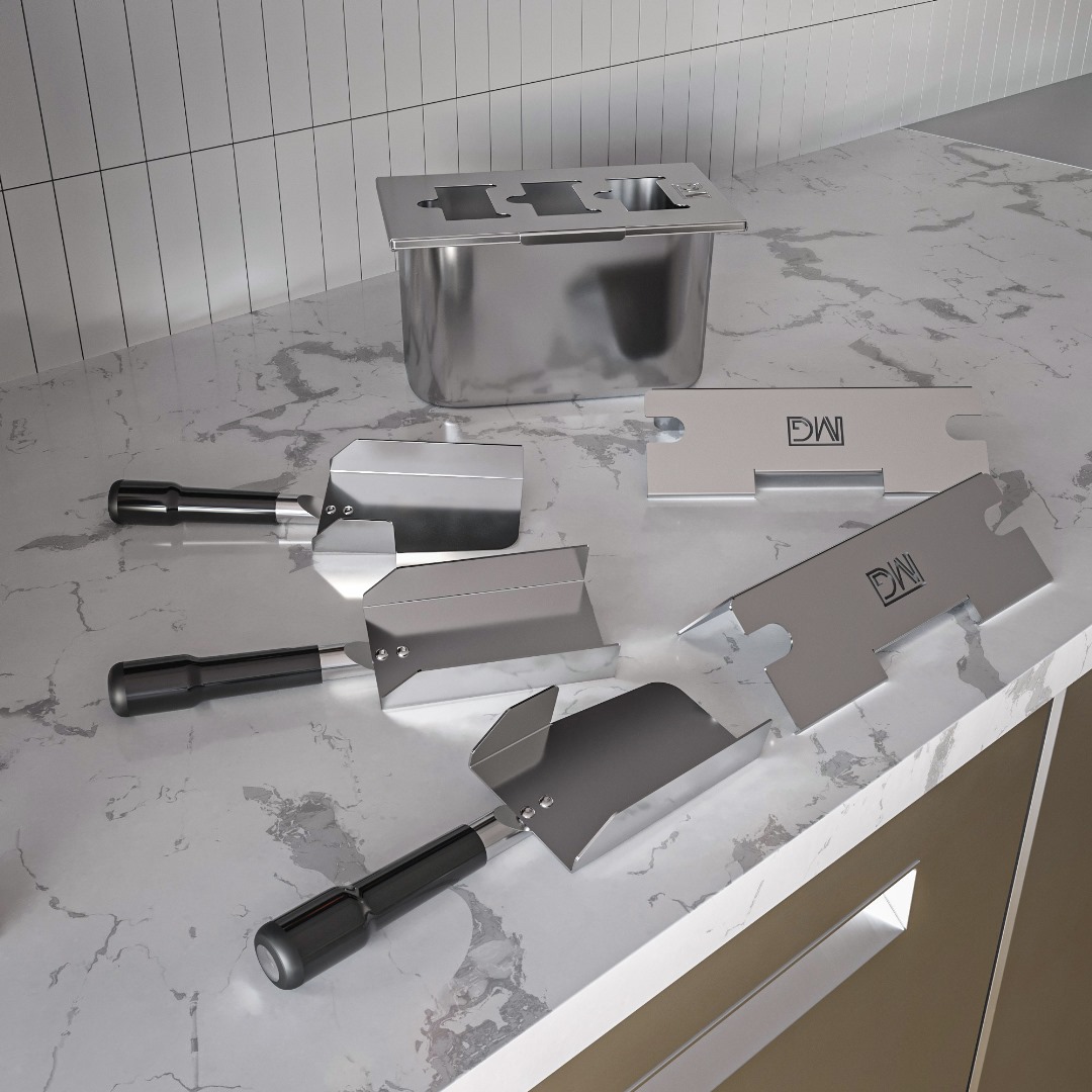 Kit complet Miza Galaxy - 3 spatules avec bac de glace et support